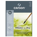 Альбом Canson Moulin du Roy, для акварели, склеенный, 12 листов, 300 гр/м2, 30 x 40 см