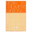 Бумага миллиметровая Canson, 90 гр/м2, 29.7 x 42 см, 50 листов, оранжевая