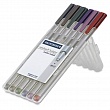 Набор ручек капиллярных Staedtler Triplus, 6 цветов, пластиковый пенал-подставка