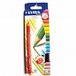 Набор карандашей цветных Lyra Цветной Великан, лакированные, 6 цветов