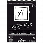 Альбом Canson XL Black, для графики, на пружине, 40 листов, 150 гр/м2, черный