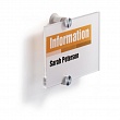 Табличка настенная Durable Crystal Sign, 148 x 105 мм, акриловое стекло