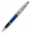 Ручка-роллер Waterman Carene Contemporary Blue Obsession, толщина линии F, серебро