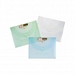 Папка-конверт Canson, пластик, (4 белых, 3 зеленых, 3 голубых), 27 x 35 см