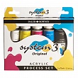 Набор красок акриловых Daler Rowney System 3, Process Set, 5 цветов, 150 мл