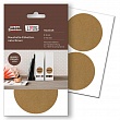 Этикетки Avery Zweckform Living, для дома, коричневые крафт, d-73 мм, 8 штук