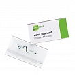 Бейдж Durable, с булавкой, 30 х 60 мм, пластик