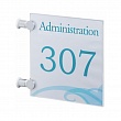 Табличка инормационная Durable Crystal Sign, настенная, 210 х 210 мм