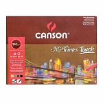 Альбом для пастели Canson Mi-Teintes Touch, склеенный, 12 листов, 355 гр/м2, 6 цветов