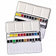 Набор красок акварельных Daler Rowney Aquafine, 24 кюветы, металлическая коробка