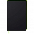 Блокнот Brunnen Premium Neon, 90 гр/м2, точка, 12.5 x 19.5 см, 96 листов, зеленая окантовка
