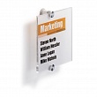 Табличка настенная Durable Crystal Sign, 148 x 148 мм, акриловое стекло