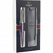 Набор подарочный шариковая ручка Parker Jotter Victoria Violet CT + чехол