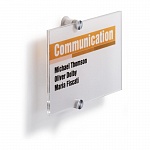 Табличка настенная Durable Crystal Sign, 210 x 148 мм, акриловое стекло