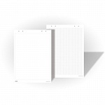 Блокнот 2х3 OfficeBoard, для флипчарта, чистый, 80 гр/м2, 58 х 83 см, 20 листов