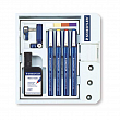 Набор рапидографов Staedtler Mars matic, 0.25/0.35/0.5/0.7, адаптер, чернила 22 мл, пластик коробка