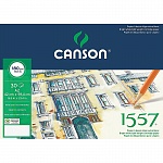 Альбом Canson 1557, для графики, на пружине, 30 листов, 180 гр/м2, мелкое зерно